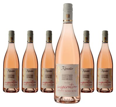 6 x Künstler "Inspiration" Pinot Noir Rosé Qualitätswein trocken – 2025