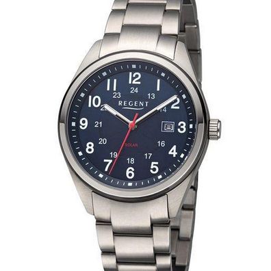 Regent - F-1538 - Armbanduhr - Titanuhr - Solaruhr - Herren