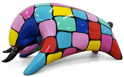 Moderne Dekoration Haus Garten Deko Figur Statue Skulptur Abstrakt 50 cm Stier
