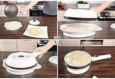 NEU Crêpes Maker elektrisch Ø 20cm kabellos Pfannkuchen für Geburtstag Kinder