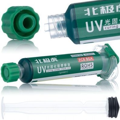 Rosfix UV-Soldermaske Grün 10ml – Isolierend & Schnellhärtend | PCB-Schutz