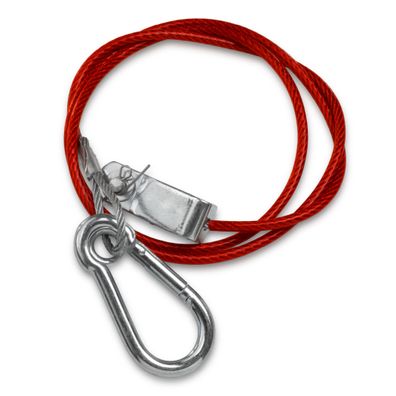 Abrissseil 1m Anhänger Fangseil Sicherungsseil Karabiner Gabelkopf AHK