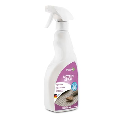 INSIGO 500ml Anti Mottenspray Mottenmittel Kleidermotten Mottenschutz Abwehr