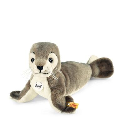 Steiff 063114 Robby Seehund 35cm Robbe schwarz grau weiss