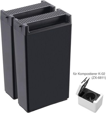 NEU 2er Set Ersatz Aktivkohlefilter Kompostierer K-02 für Kompostieren Abfälle