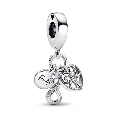 Bead - Sterlingsilber - Charm Family Infinity