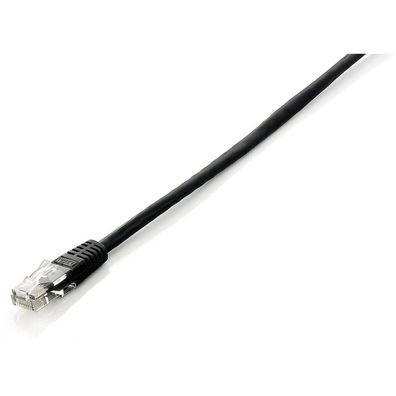 Equip Patchkabel Cat6 U/UTP 2xRJ45 10.00m schwarz Polybeutel