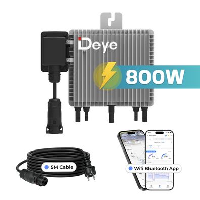 DEYE 800W SUN-M80G4-EU-Q0 Mikro-Wechselrichter für Balkonkraftwerk 2 MPPT