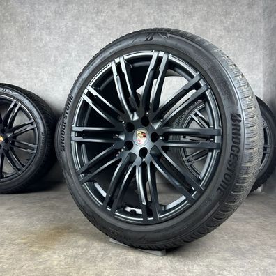 Porsche Macan Felgen 21" Original Turbo III Rad S GTS schwarz Seidenglanz