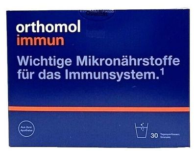 Orthomol immun Granulat 30 Beutel Stück Monatspackung PZN 01319962