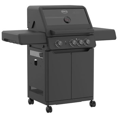 Rösle Gasgrill Allflame Peer 3 Schwarz mit Crispzone 251051