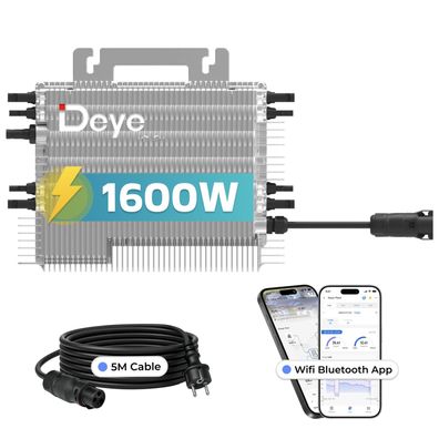 DEYE 1600 Watt SUN-M160G4-EU-Q0 Mikro-Wechselrichter für Balkonkraftwerk 4 MPPT