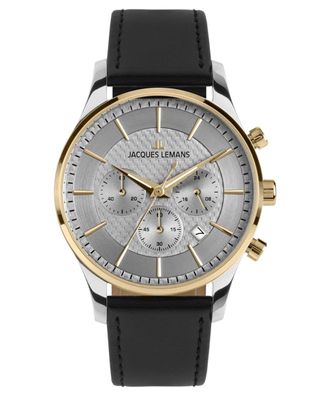Jacques Lemans Herrenuhr Chronograph London Zweifarbig 1-2228E