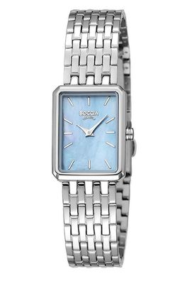 Boccia Uhr für Damen Titan Rechteckig Hellblau 3383-01