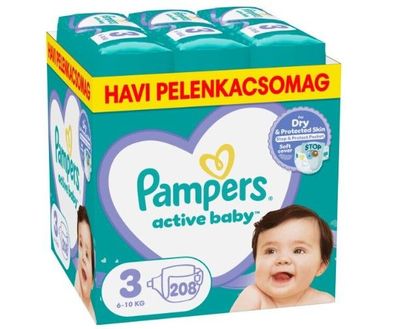 Pampers Active Baby Monatswindelpaket (Verschiedene Größe)