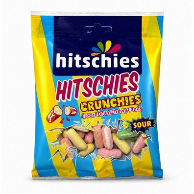 Hitschies Chrunchies Sour Freez Dried saure Kaubonbons mit Fruchtgeschmack 75g