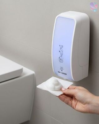 SENSOR Spender für Toilettensitzreinigung bis zu 2.500 Anwendungen je 1-Liter, blitzs