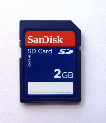 2 GB SanDisk SD Secure Digital Speicherkarte 2GB SDSDB-002G-B35