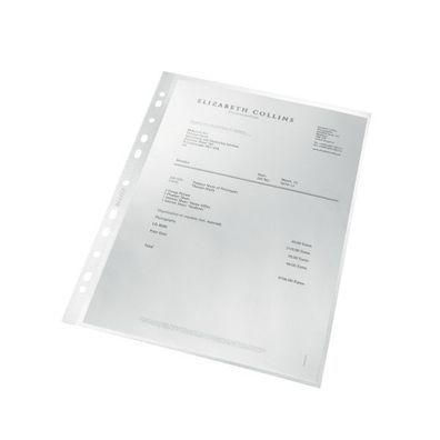 100x Leitz 4791-00-03 Prospekthülle recycle - A4, PP, genarbt, dokumentenecht, farblo