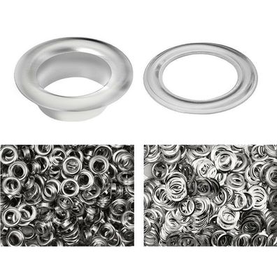 1000x Ösen vernickelt Rundösen Planenösen Metallösen mit Scheiben 3-13,5mm