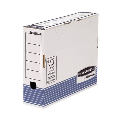 10x Fellowes® 0026401 Bankers Box® System Archivschachtel - A4, Rückenbreite 80 mm