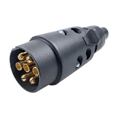 Anhängerstecker | 7-polig | 12V | 16A | Schraubklemmen