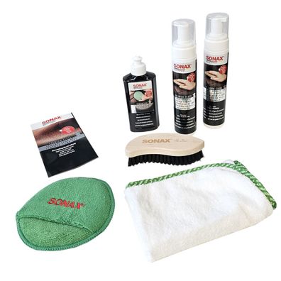SONAX Premium Class Lederpflege-Set Lederreiniger Lederpflegecreme 02819410