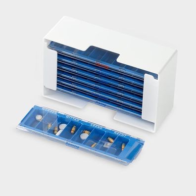 Melipul Medikamenten-Dosierer XL-8 weiß Dispenser blau