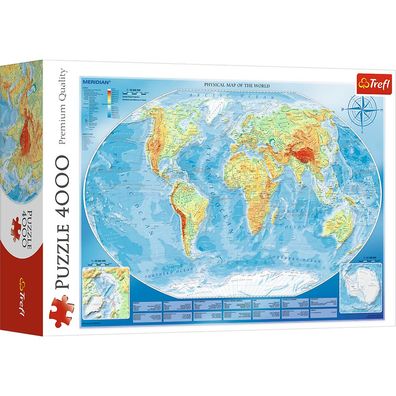 Trefl, Weltkarte, 4000 Teile Puzzle