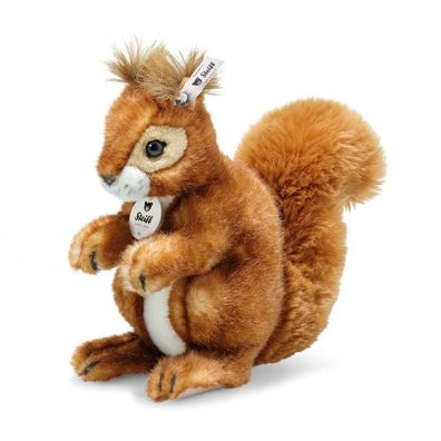 Steiff 045141 Niki Eichhörnchen 21cm rotbraun aufwartend