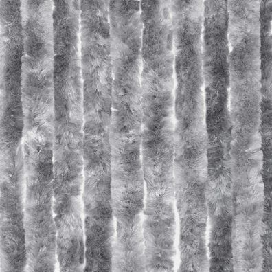 Moritz Flauschvorhang aus Chenille 118 x 230 cm grau Türvorhang als Fliegenschutz Ins