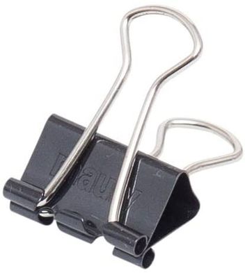 MAUL 21419-90 mauly 12er Foldback-Klammer schwarz (B)19 mm
