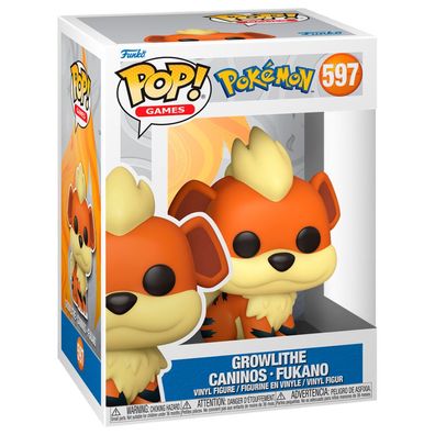 Funko 74229 - Pop! Games - Pokemon Growlithe / Caninos #597 Sammelfigur Collect