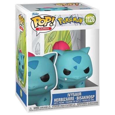 Funko 91664 POP! Games Pokemon Ivysaur Herbizarre Bisaknosp #1126 Sammelfigur