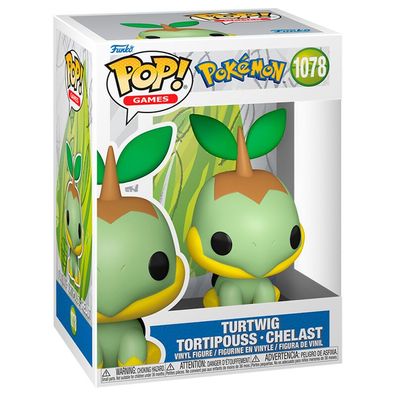 Funko 86364 Pop! Games Pokemon Turtwig / Tortipouss / Chelast #1078 Sammelfigur