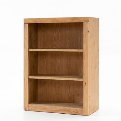 Büroregal 90x42x120 Bücherregal Wildeiche teilmassiv Aktenregal #2511