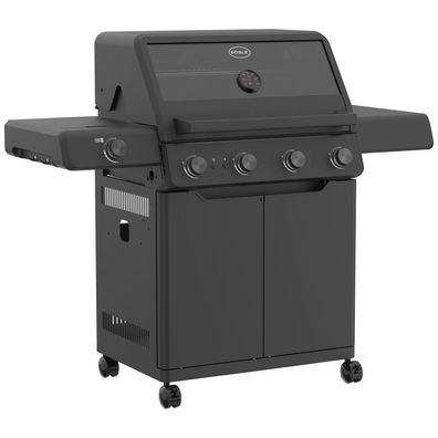 Rösle Gasgrill Allflame Prime 4 Schwarz mit Primezone 251052