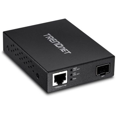 TRENDnet Medienkonverter Glasfaser Gigabit PoE PD SFP