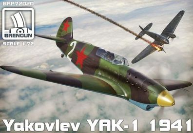 Brengun 4197149502 Jak-1 Yakovlev 1:72 Brengun 72020 Bausatz