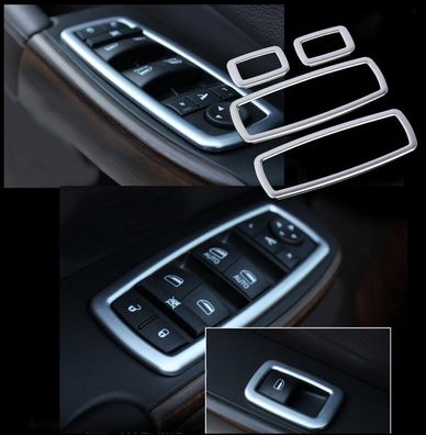 Bedienelemente Rahmen Set silber 4-teilig Jeep Grand Cherokee Bj:11-21