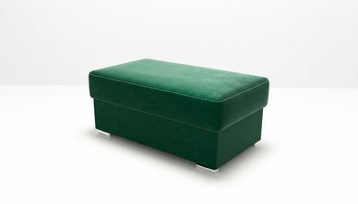 Möbel Wohnen Sitzbänke Sitz Textil Grün Design Ottomane Hocker Polsterhocker Fuß