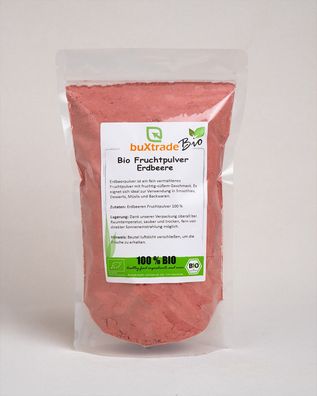 Bio Fruchtpulver Erdbeere 100g