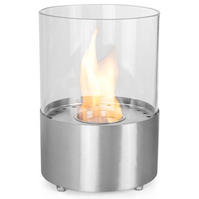 Ethanol Tischkamin Ø 20 x 29 cm Edelstahl Kamin Tischfeuer 500ml Edelstahldose