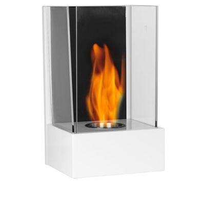 Moritz Bio Ethanol Wandkamin 24 x 21 x 40cm weiß Kamin Feuerstelle Ethanol-Brenner