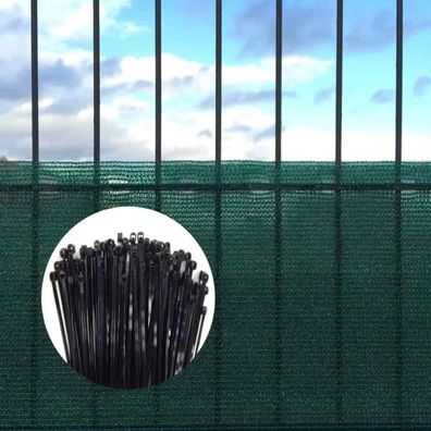 Wind- und Sichtschutznetz 1,2x10m HDPE mit Kabelbindern