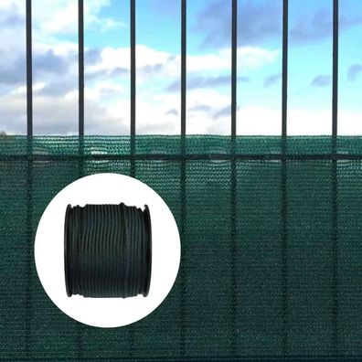 Sicht- und Windschutznetz 1x50m mit grüner Kordel