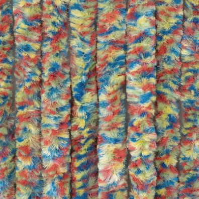 Moritz Flauschvorhang aus Chenille 90 x 200 cm kunterbunt Türvorhang als Fliegenschut