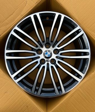 1x Original BMW 5er G30 G31 19 Zoll Doppelspeiche M664 Alufelge 7855085 8,0J ET30 NEU