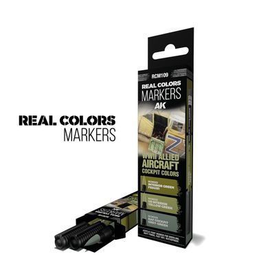 AK Interactive Colors Markers Set 5568339200 Aircraft Cockpit Colors RCM109