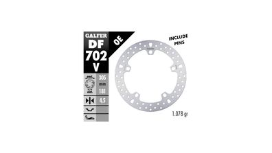 GALFER Bremsscheibe "DF702" inkl. Montagekit Typ V - starr